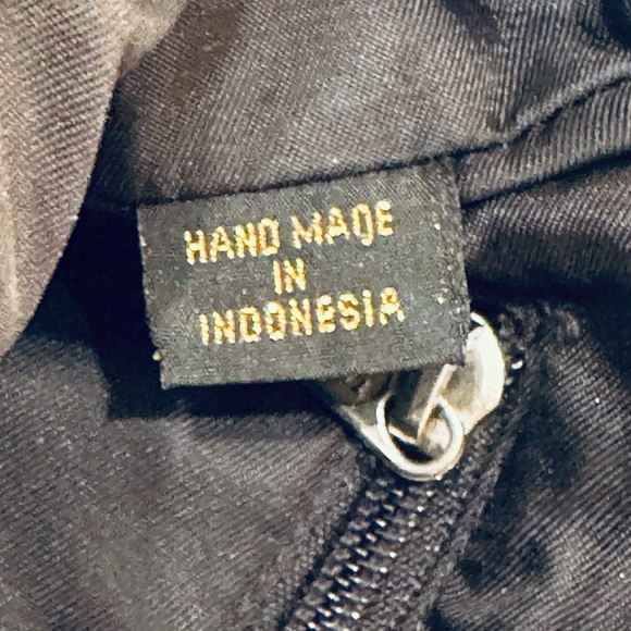 VTG 2000s Black The Sak Crochet Shoulder Bag #2 - Picture 8 of 12